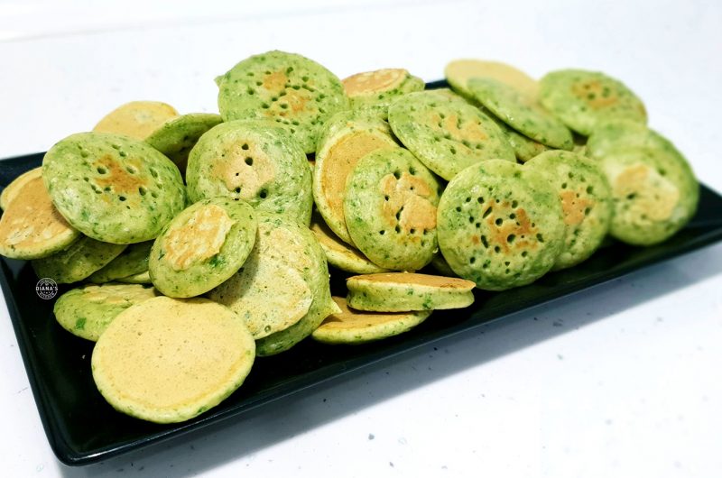 Mini pancakes cu spanac