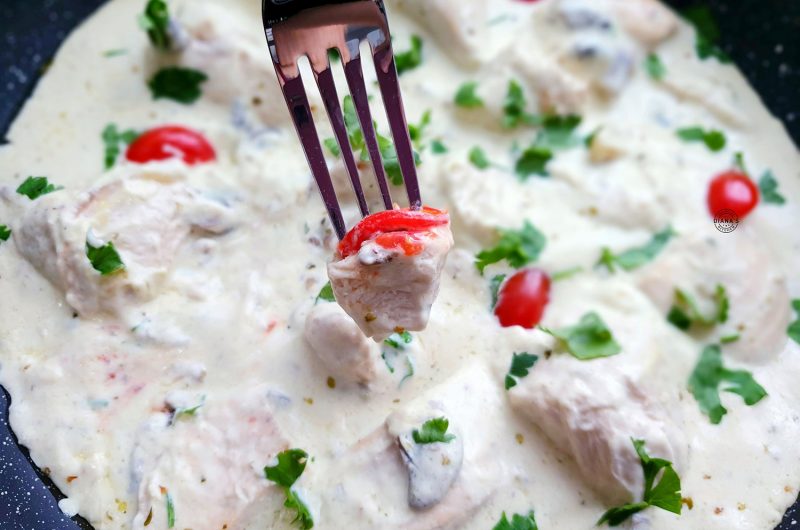 Crema de pui cu ciuperci