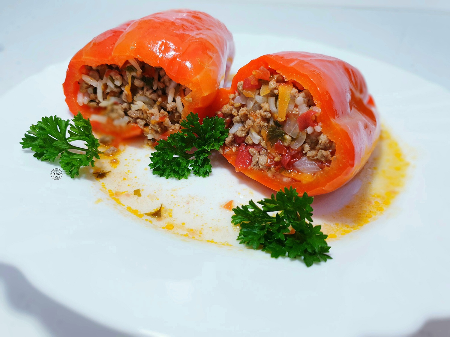 Ardei umpluti cu carne si orez 4