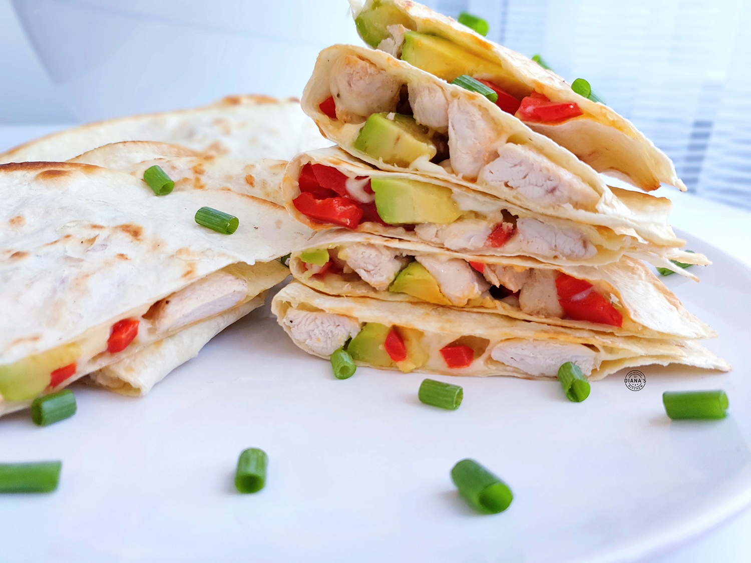 Quesadillas cu pui si avocado Quesadillas cu pui si avocado 2