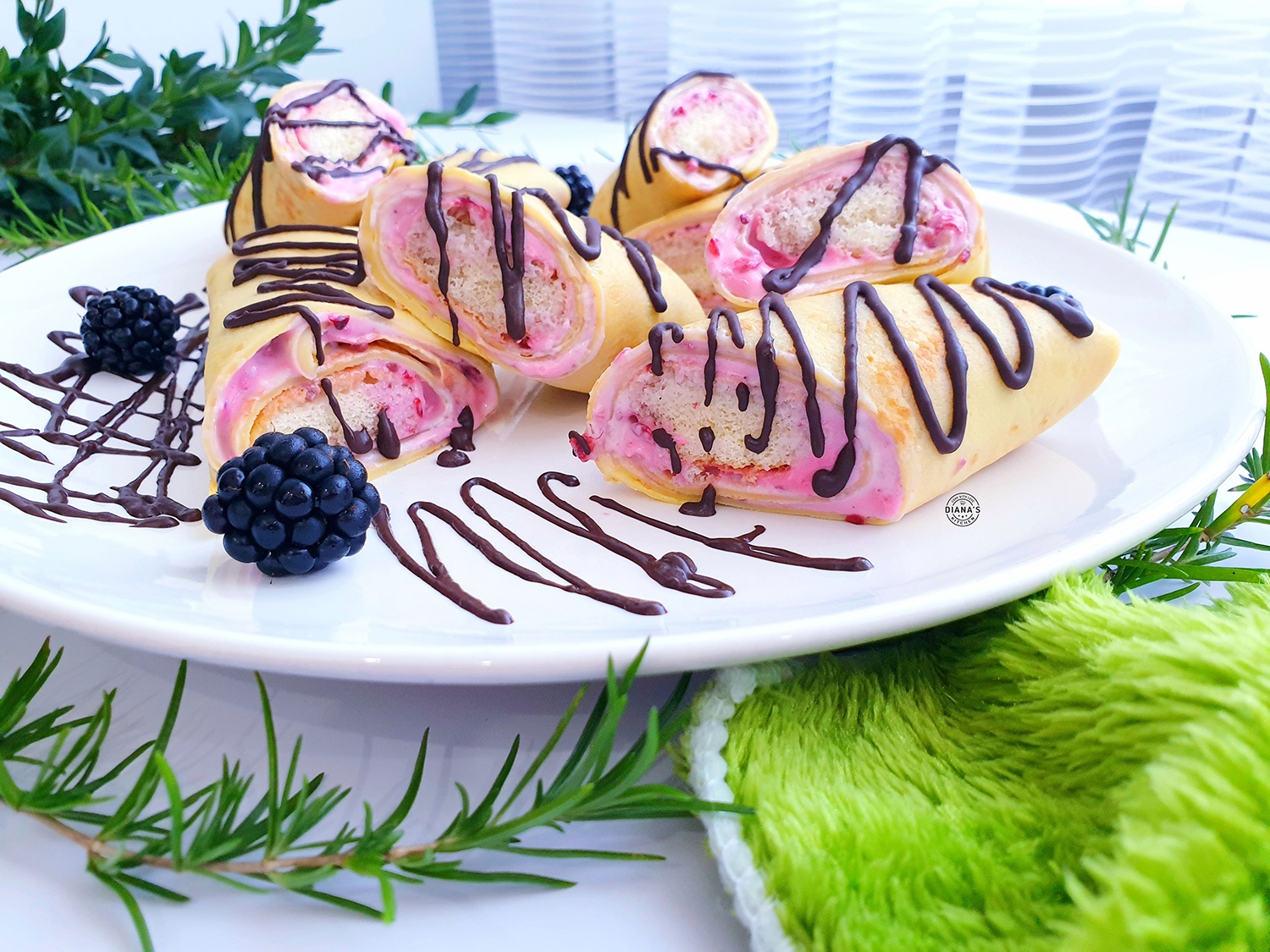 Clatite cu crema de mure