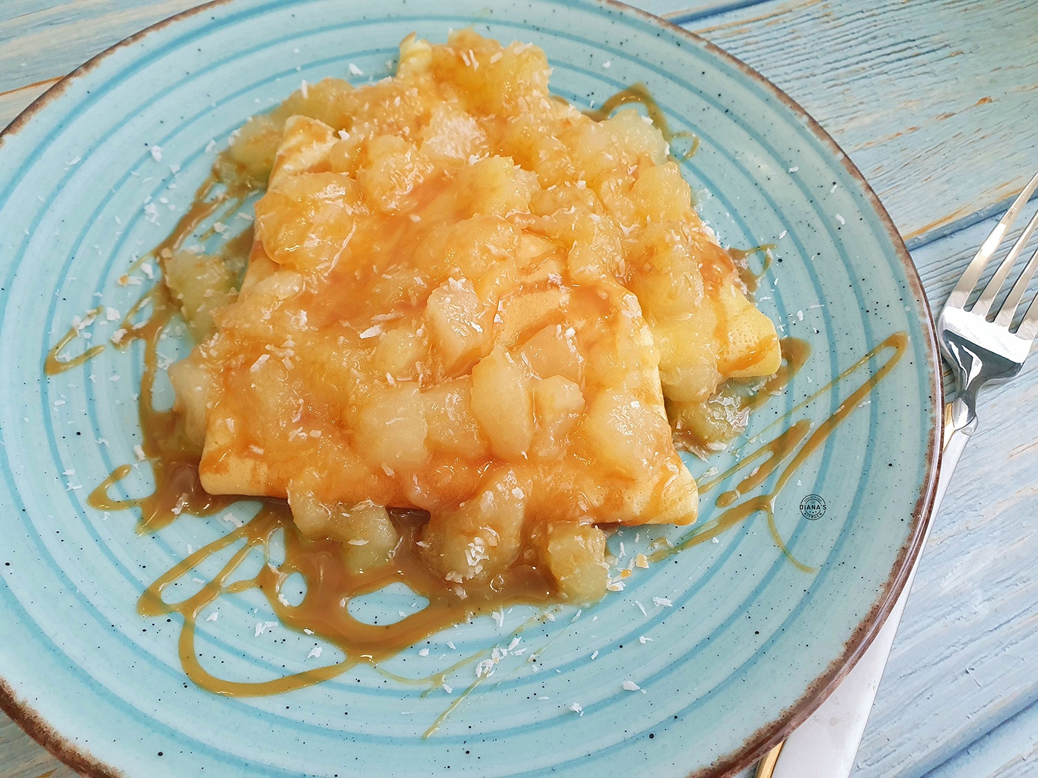 Crepes cu pepene galben caramelizat 2