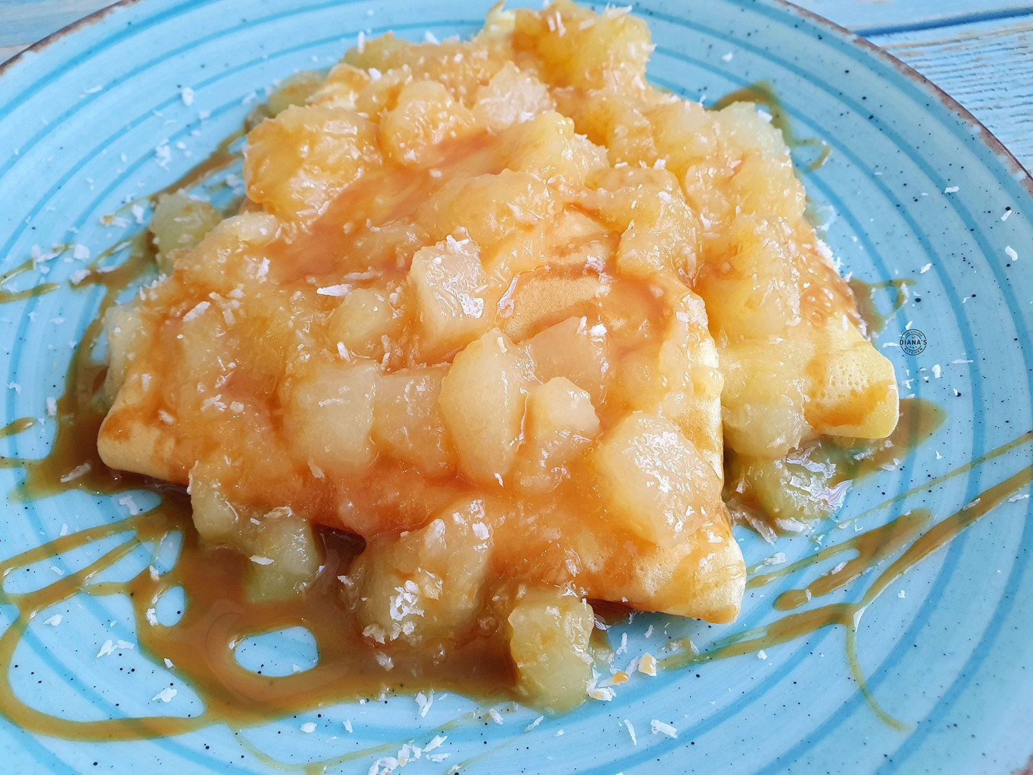 Crepes cu pepene galben caramelizat 3