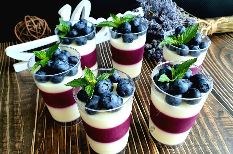 Panna Cotta cu afine