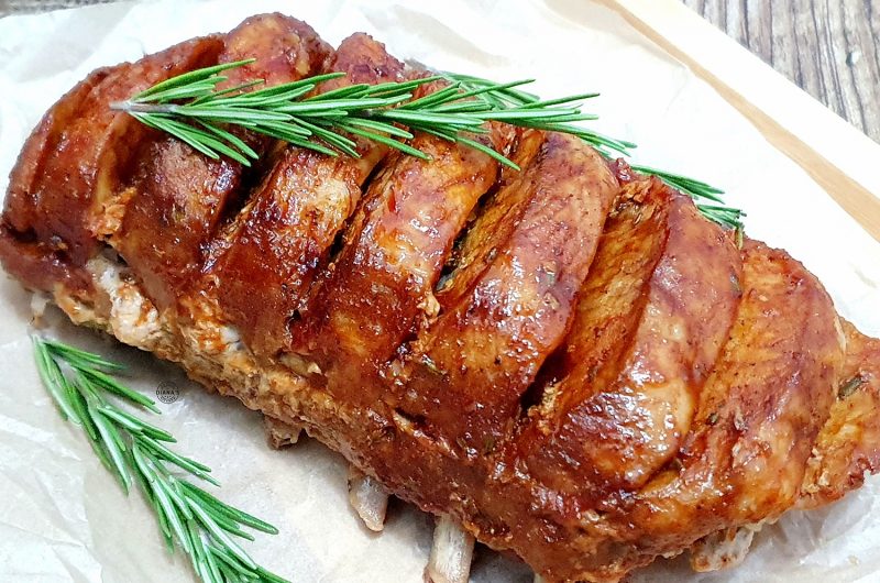 Cotlet de porc cu os la cuptor