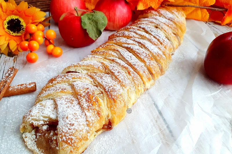 Strudel cu mere si nuci