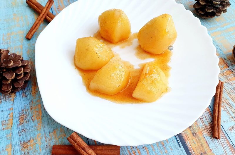 Pere caramelizate la tigaie