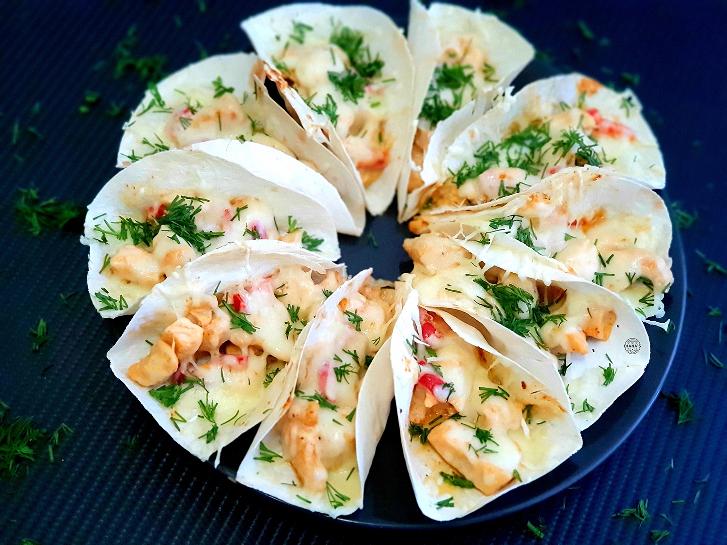 Mini Tacos cu pui