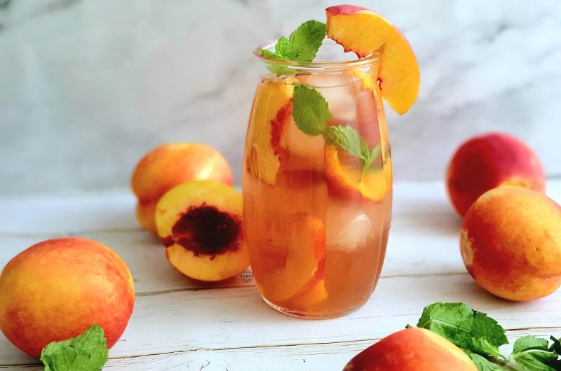 Ceai rece de piersici