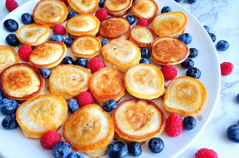 Mini pancake cu banane