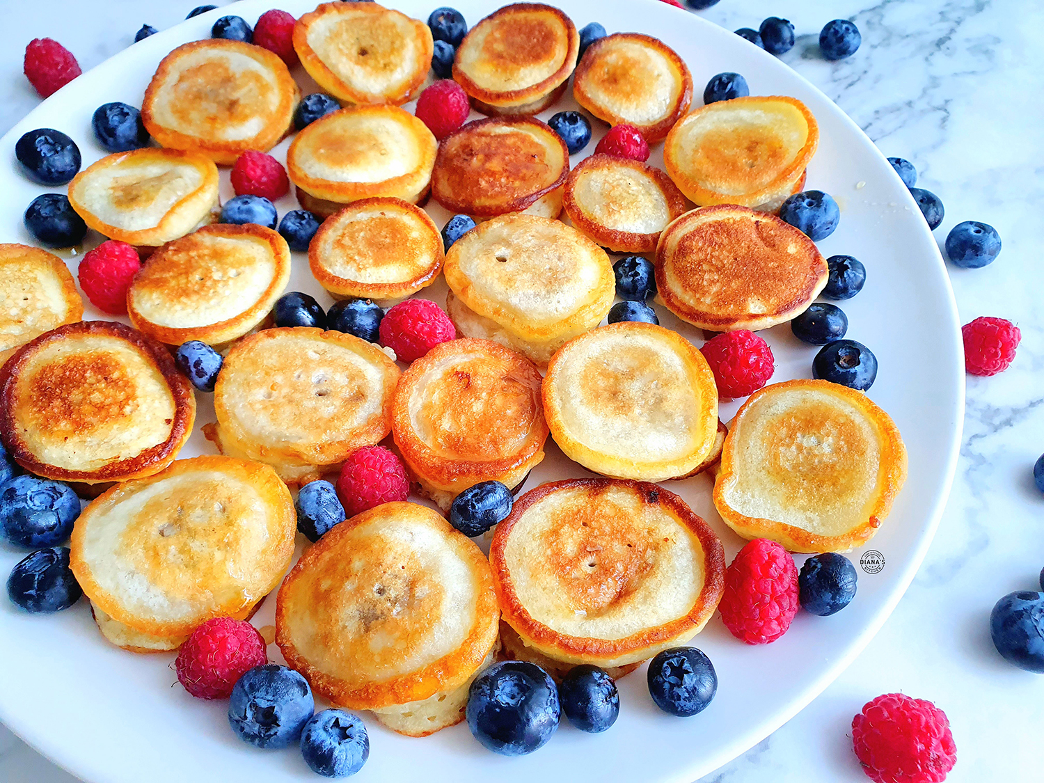 Mini pancakes cu banane