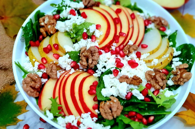 Salata de toamna cu mere si pere