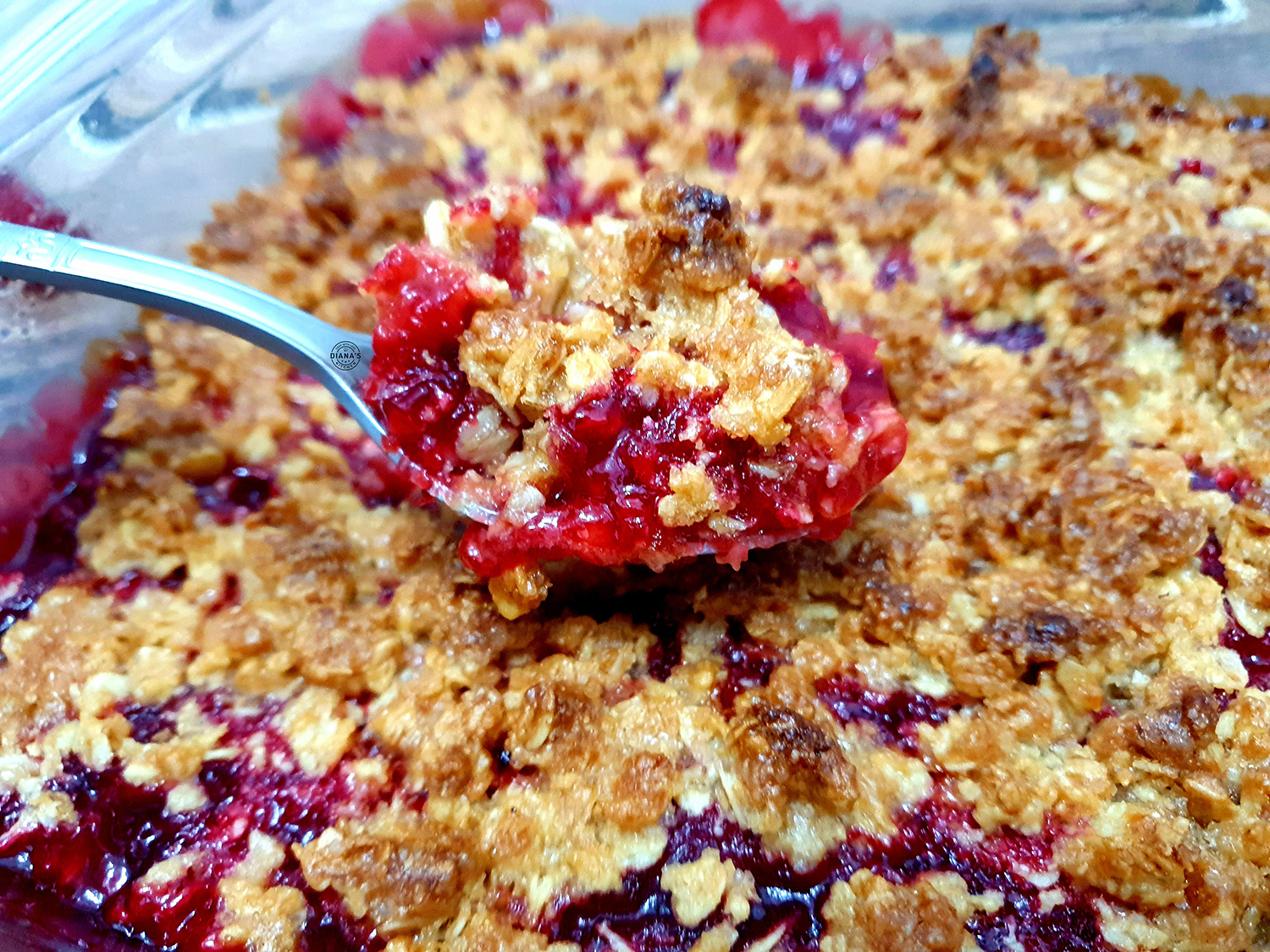 Berry Crisp cu zmeura