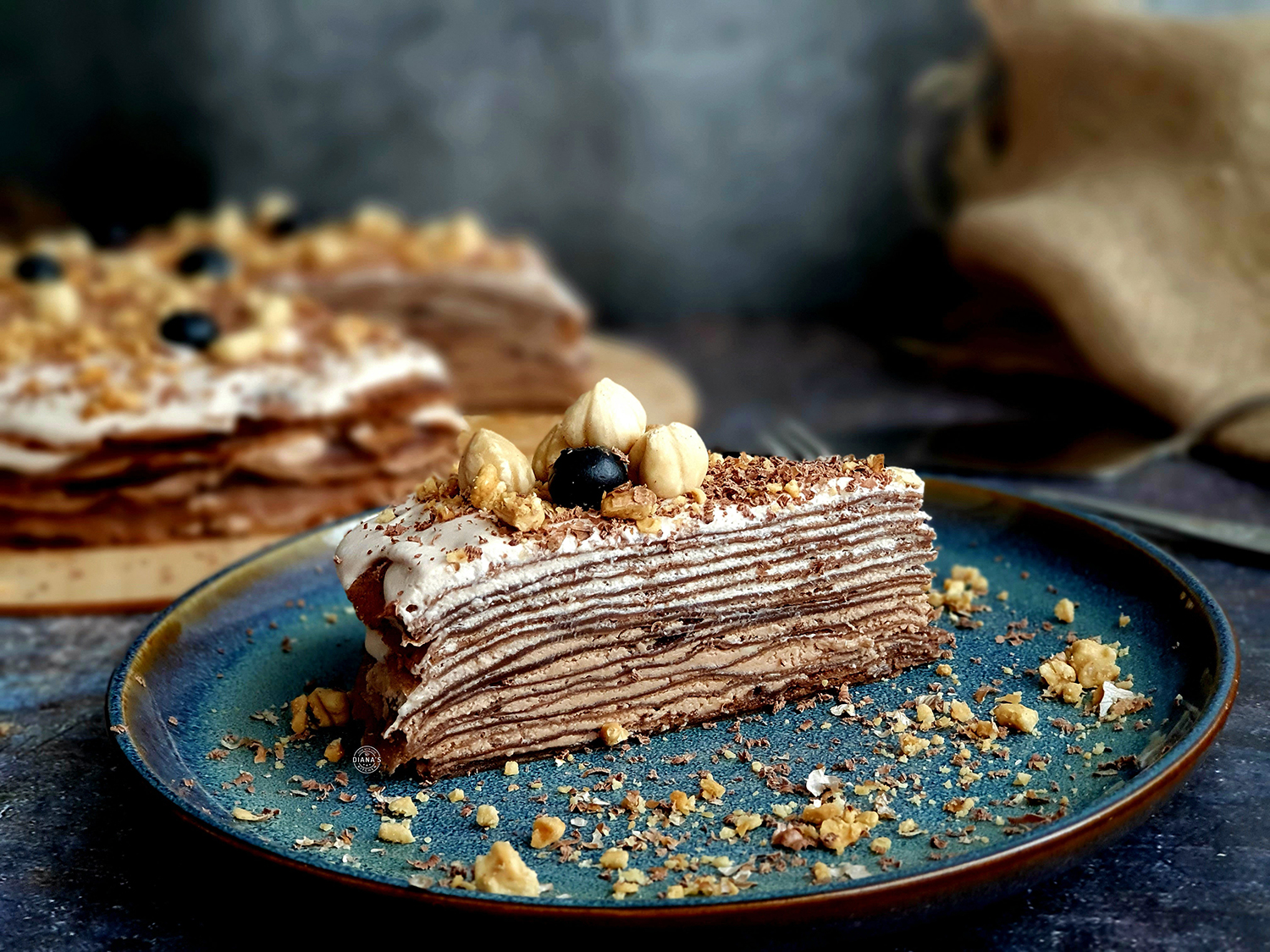 Tort de clatite cu Nutella Tort de clatite cu Nutella 3