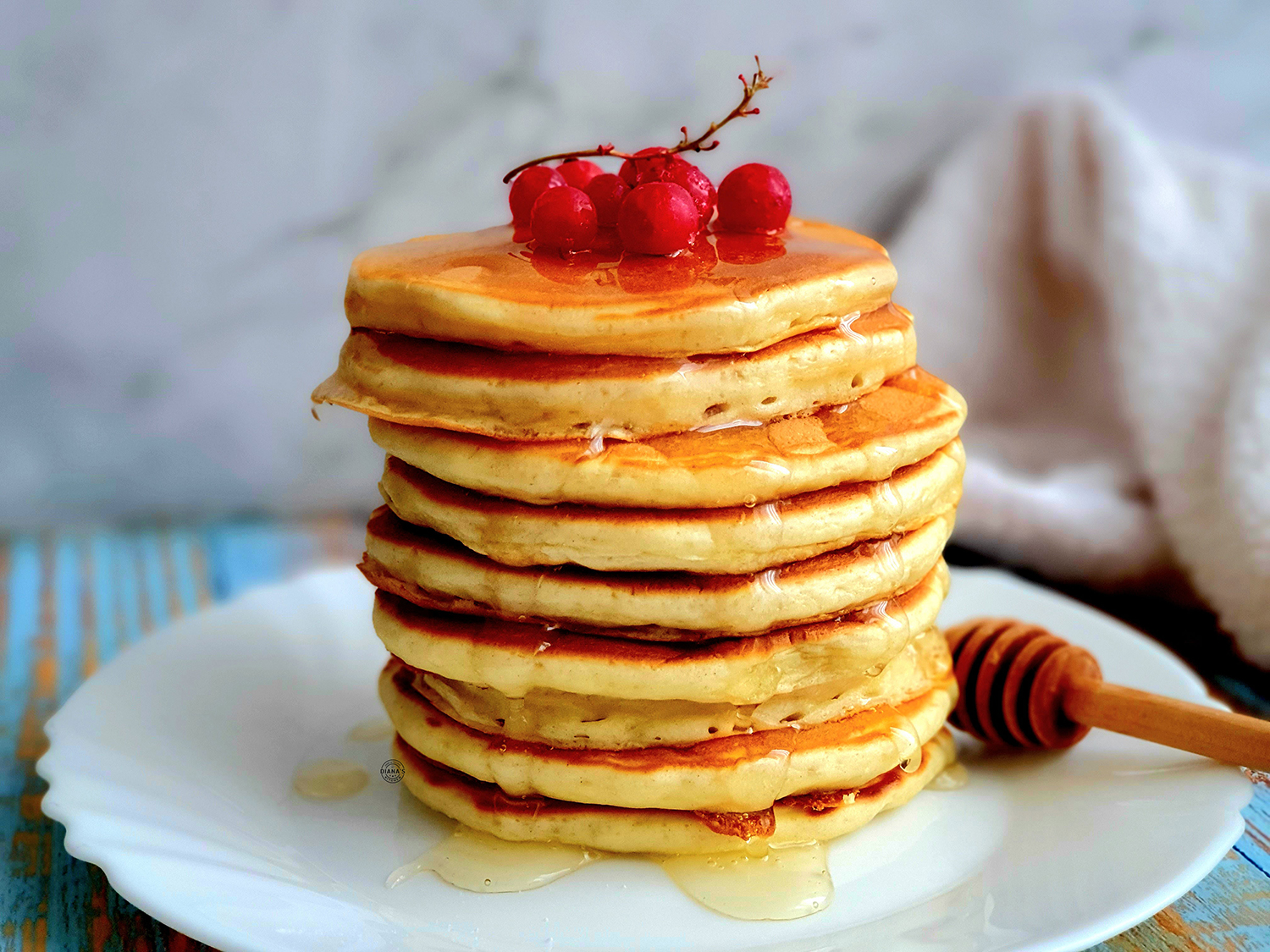 Pancakes cu iaurt grecesc