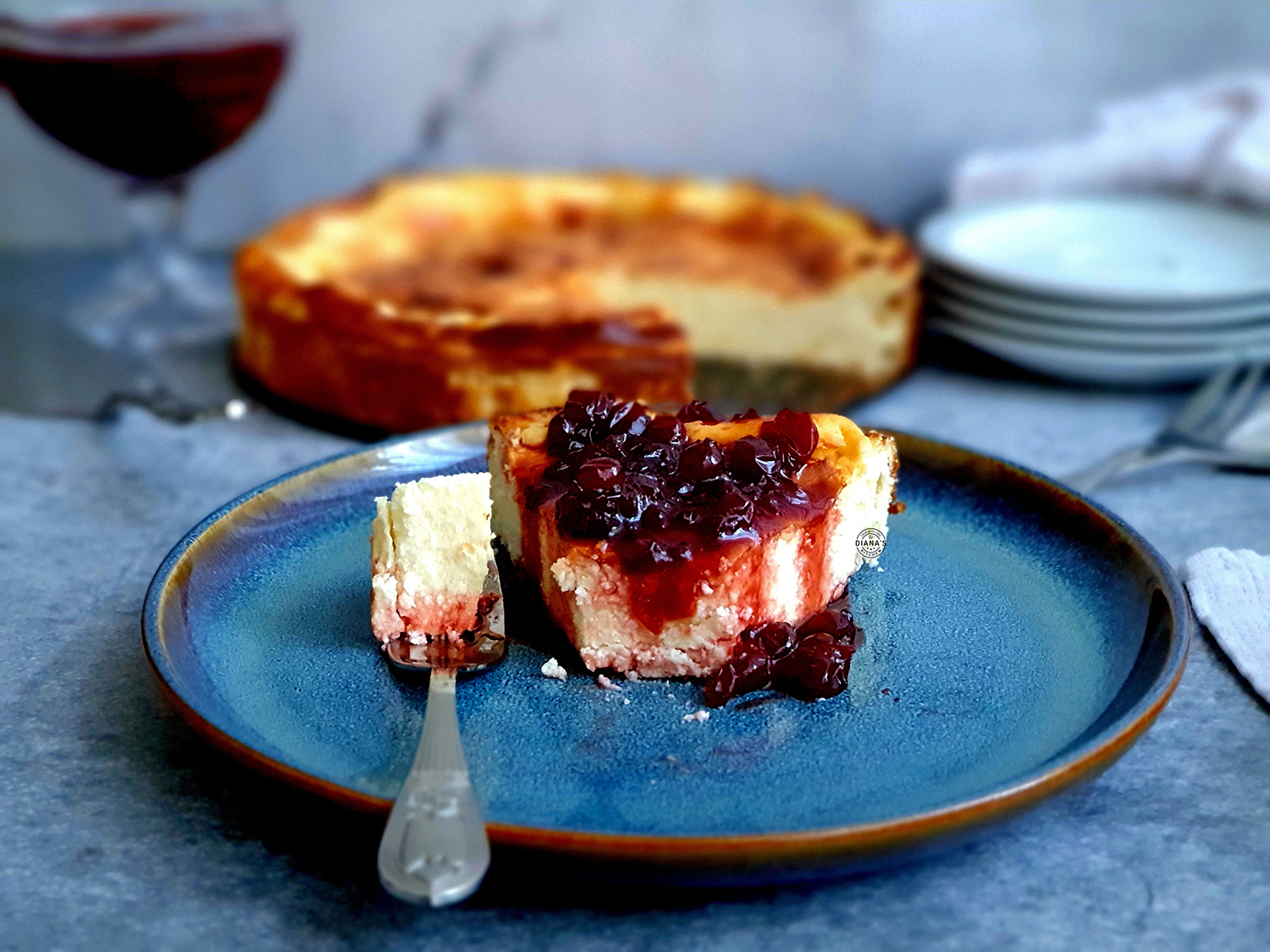 Cheesecake cu branza de vaci Cheesecake cu branza de vaci